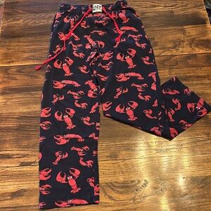 Lazy One Lobster Print bed pants - Black and Red